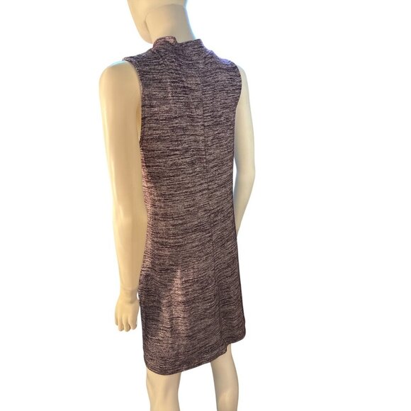 Market & Spruce Heathered Sleeveless A-Line Dress In Burgundy Size M NWT - Picture 4 of 7